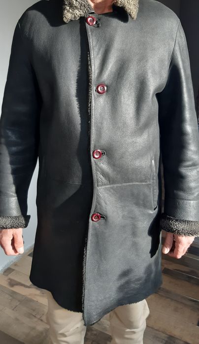 Мужская приталенная  дубленка