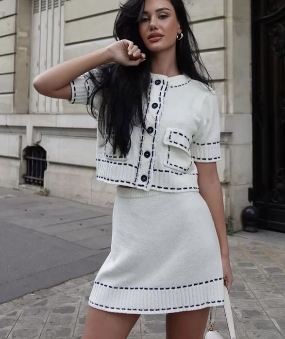 Дамски плетен компелкт ZARA