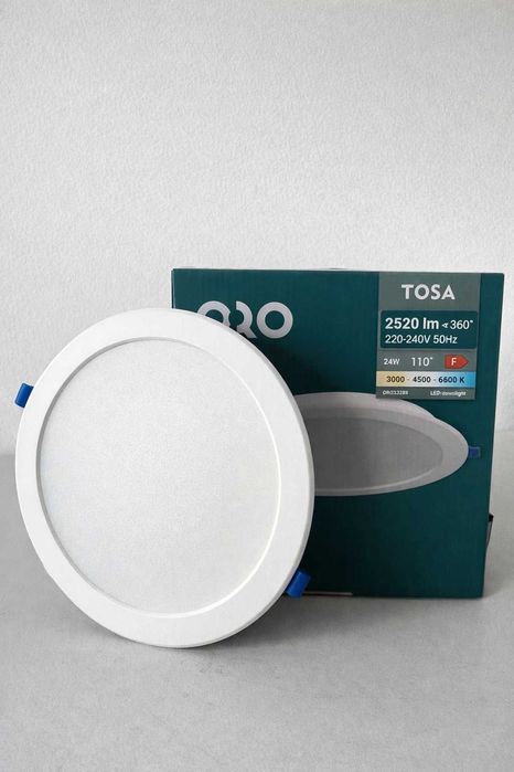 SPOT LED încastrabil ORO TOSA 24W CCT reglabil 3000K–6500K, alb Ø224