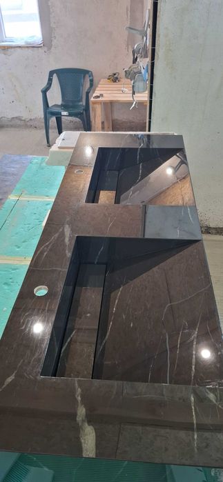 Дизайнерска мивка от гранитогрес Мивка по поръчка