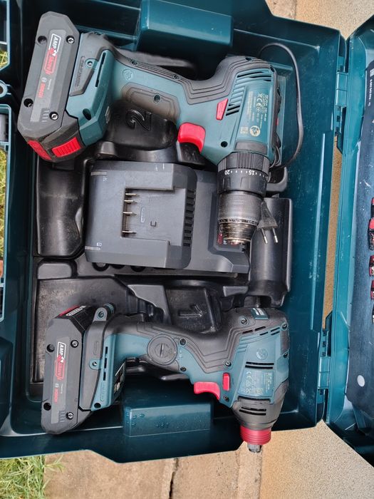 Set Bosch filetanta gsb 18v 55 și impactul biti gdx 18v 210 c . Poze reale