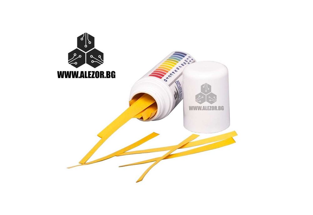 рН тест ленти за определяне на pH в диапазон 0-12, български, 20214247