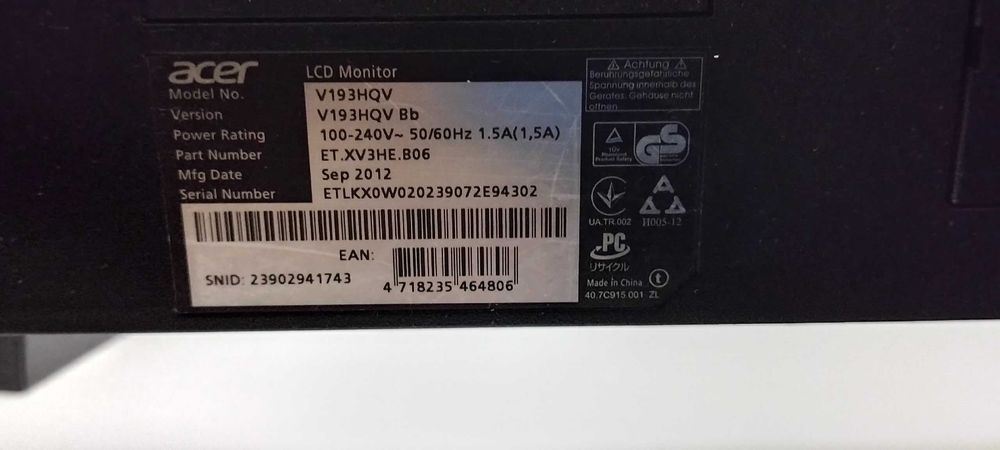 Монитор для компьютера Acer