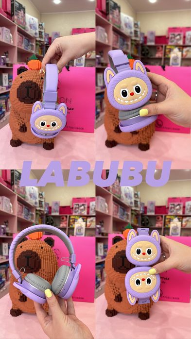 Наушники беспроводные с лабубу, стич, куроми, микрофоны, принтеры,каме