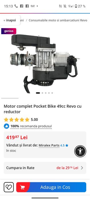 Motor.      49 cc