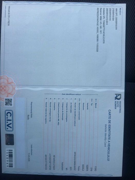 Ford Focus Mk3 - 1.6 benzină clasic cu GPL, Euro 5