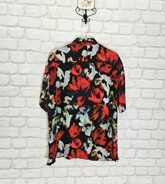 ALL SAINTS Relaxed fit Мъжка риза с къс ръкав размер L
