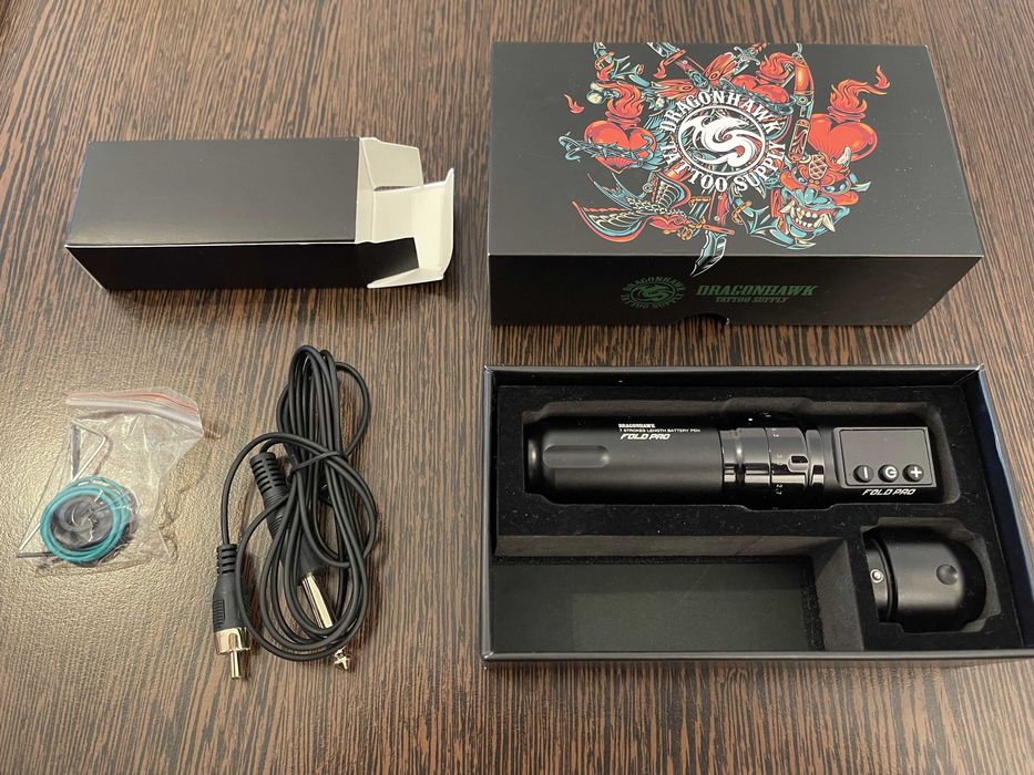 Vand aparat de tatuat DRAGONHAWK Fold Pro 7 Strokes (putin folosit)