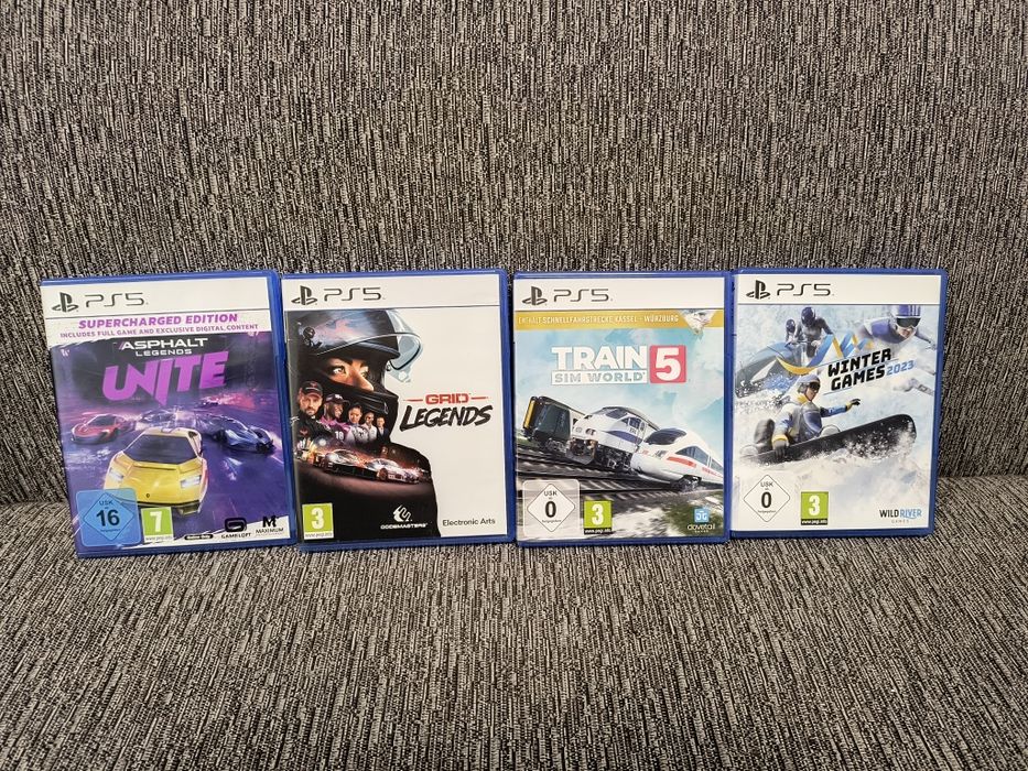 Asphalt Unite, Grid Legends, Train Sim World 5, Winter Games 2023 PS5