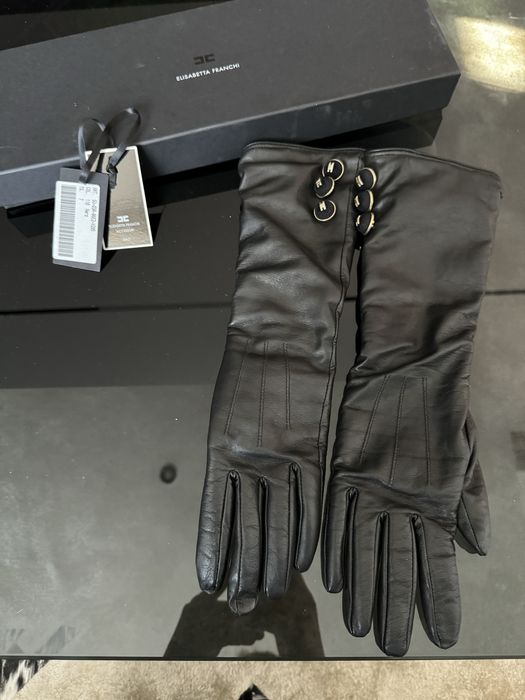 Кожени ръкавици Elisabetta Franchi