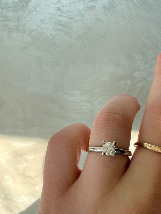 Пръстен с диамант 0.40К бяло злато Altinbas