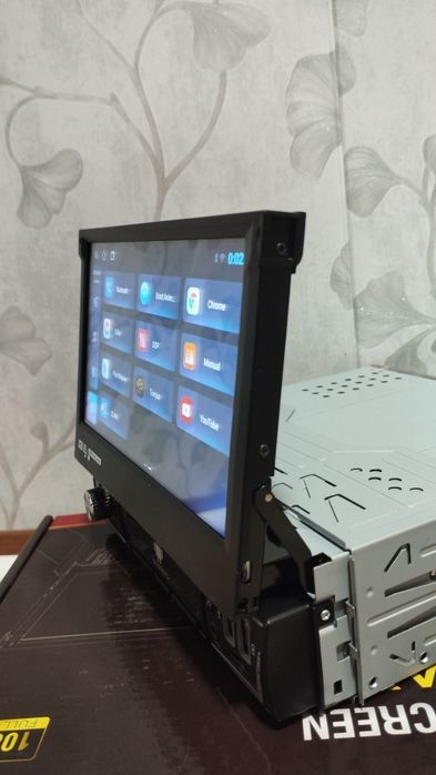 Магнитола 1 дин 7 дюйм с выдвижным экраном новая андроид 15 WiFi
