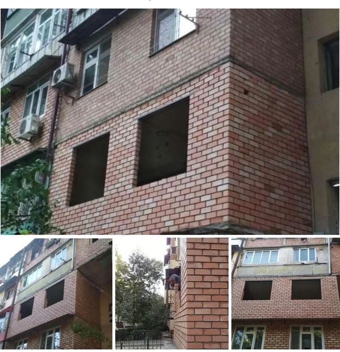 Balkonga gʻisht kirpich teramiz кладка балкона тез ва сифатли ишлимиз