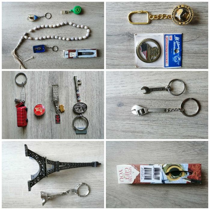 Нож, ключодържатели, броеница, сувенири