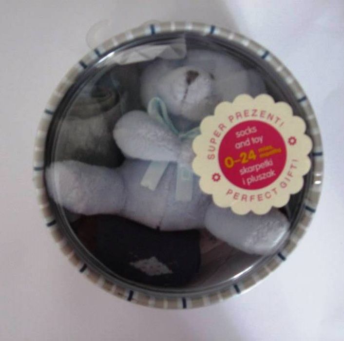 Бебешки чорапки с играчка подарък бебе