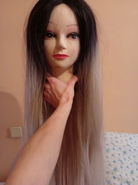 Парик длинные волосы омбре