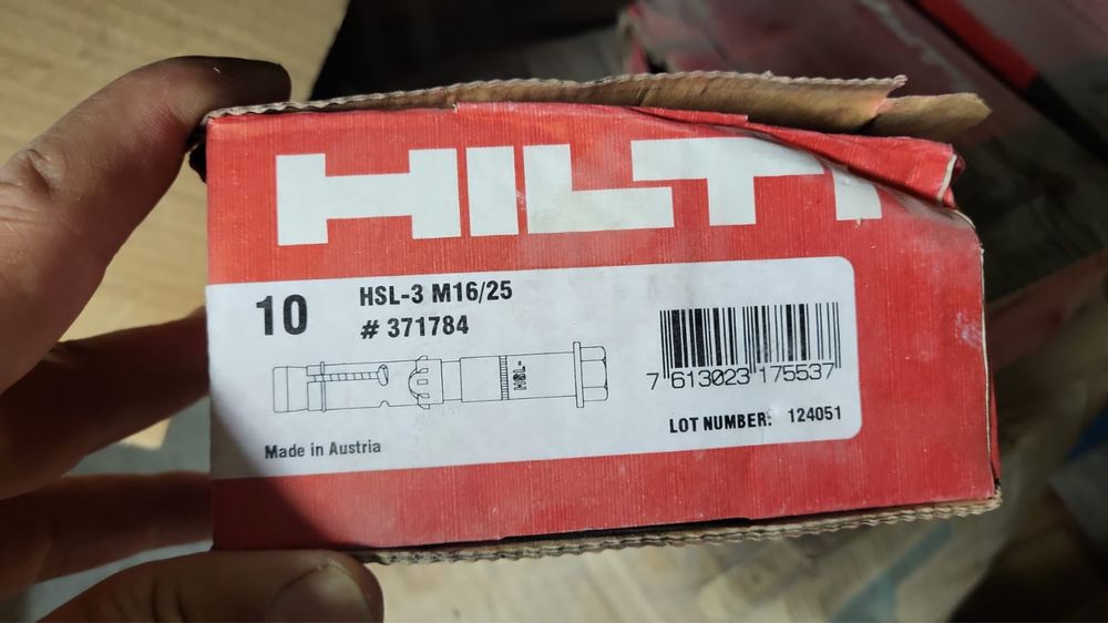Хилти  анкер высоких нагрузок (распорный) HILTI HSL-3 М16/25