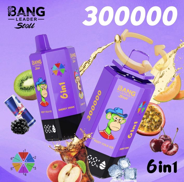 VAPE 300.000 puffs, 6 in 1