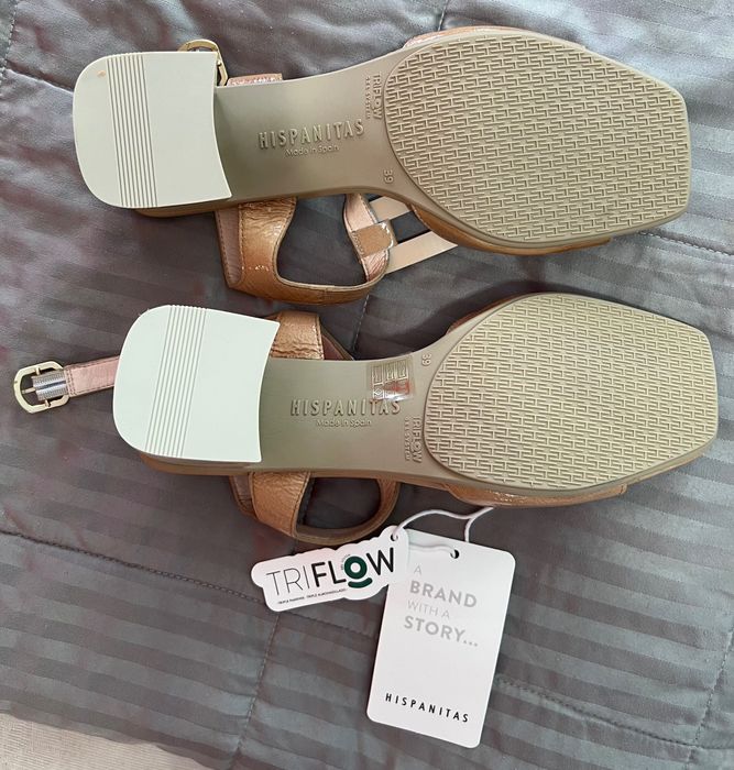 Sandale elegante maro/crem Hispanitas