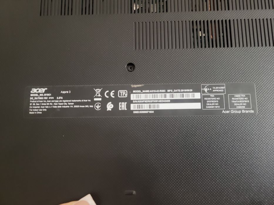 Продам ноутбук Acer Aspire 3