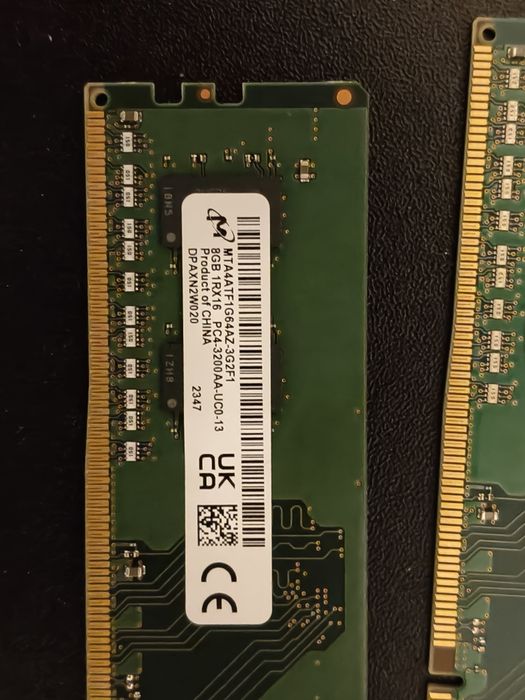 Vând kit RAM DDR4 Micron 2x8Gb 3200