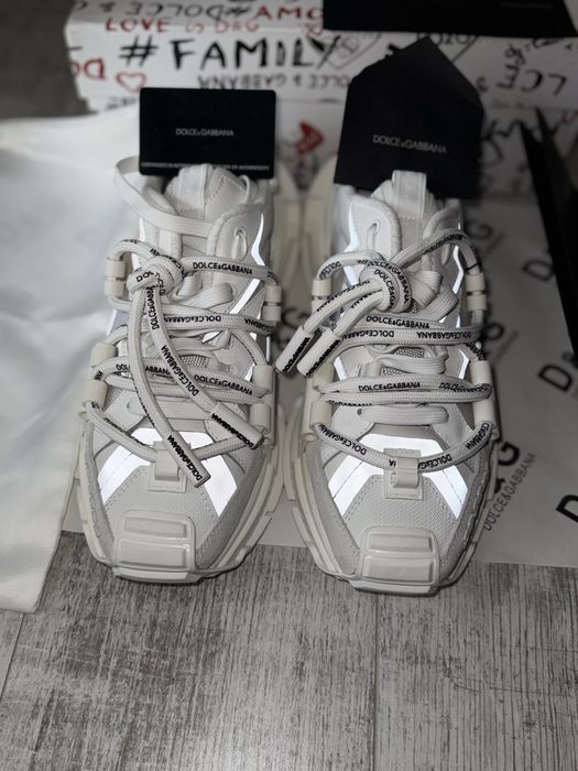 Dolce&gabbana-white-gray-low-top