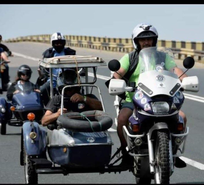 Honda Transalp 600 cu atas.