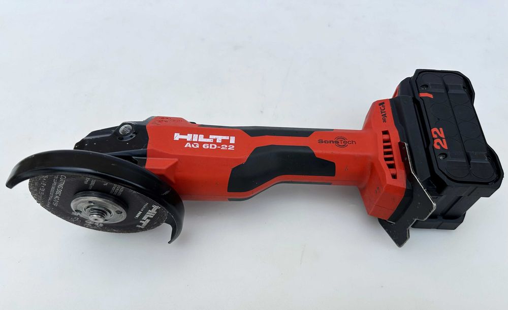Hilti AG 6D-22 - Безчетков ъглошлайф с SensTech 2x22V 5.10Ah Nuron перфектен!