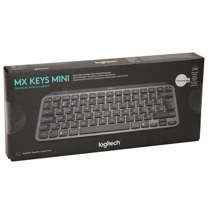 Продам Logitech MX Keys Mini (Graphite, Bluetooth