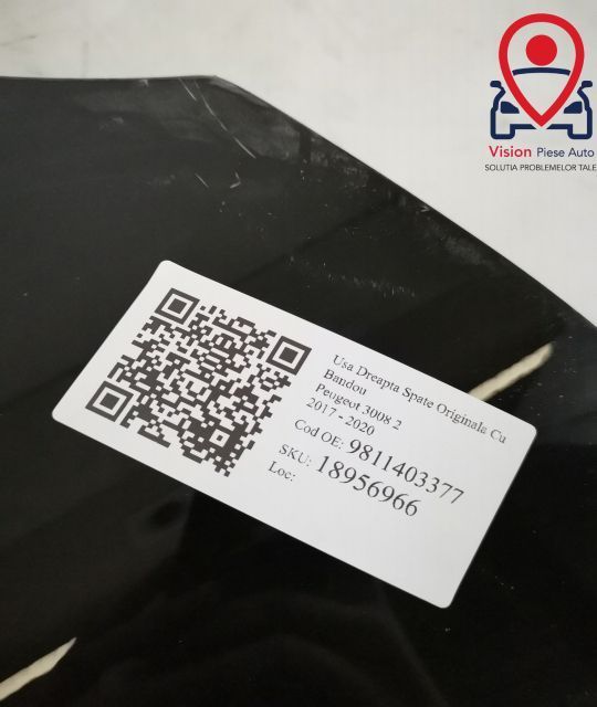 Usa Dreapta Spate Originala Cu Bandou Peugeot  3008 2 [2016 - 2020]