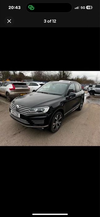 Bot fata capota bara touareg 7p facelift 2016 rline far aripa
