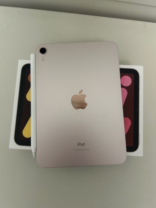 iPad mini 6 (64 GB, Pink) + Apple Pencil 2