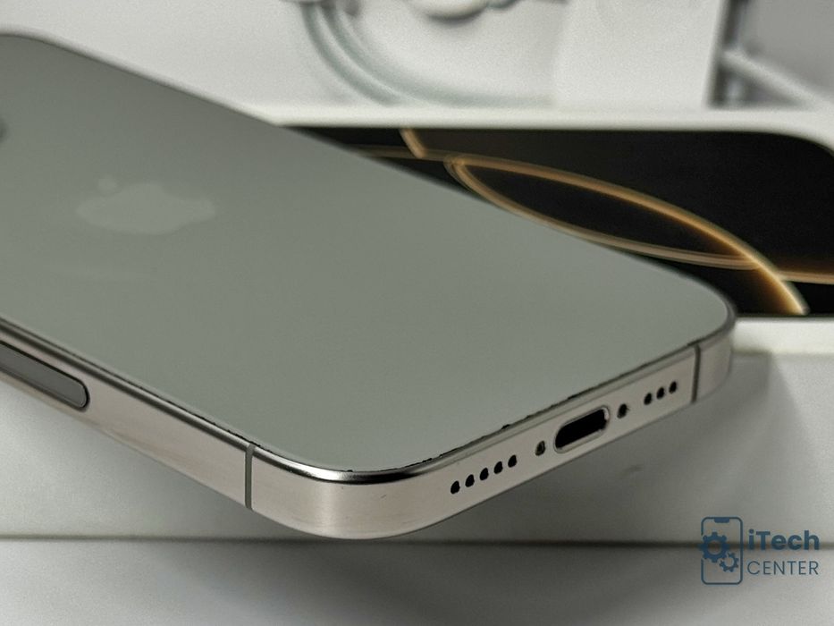 iPhone 16 Pro, 128GB, Natural Titanium, 100% батерия, ОТЛИЧЕН, 1г. ГАРАНЦИЯ!