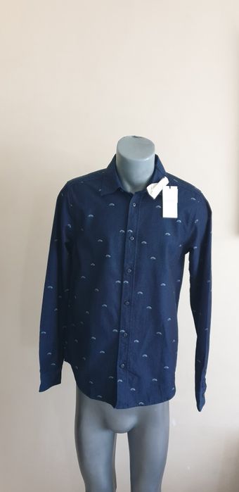 Scotch & Soda Pique Cotton Mens Size S НОВО! ОРИГИНАЛ! Мъжка Риза!