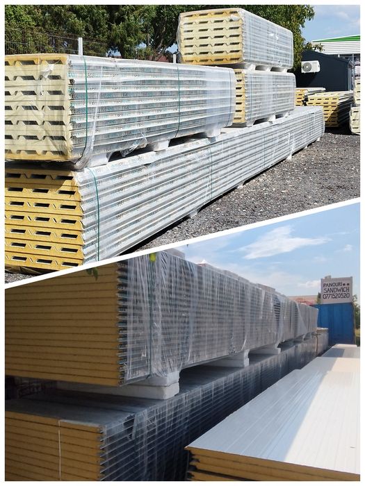Depozit panouri sandwich termoizolante,constructii,containere,hale,etc