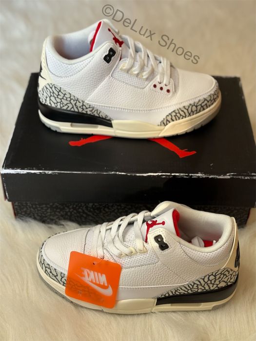 Air Jordan 3 Retro White Cement Full Box VerificareColet Size 35,5-45