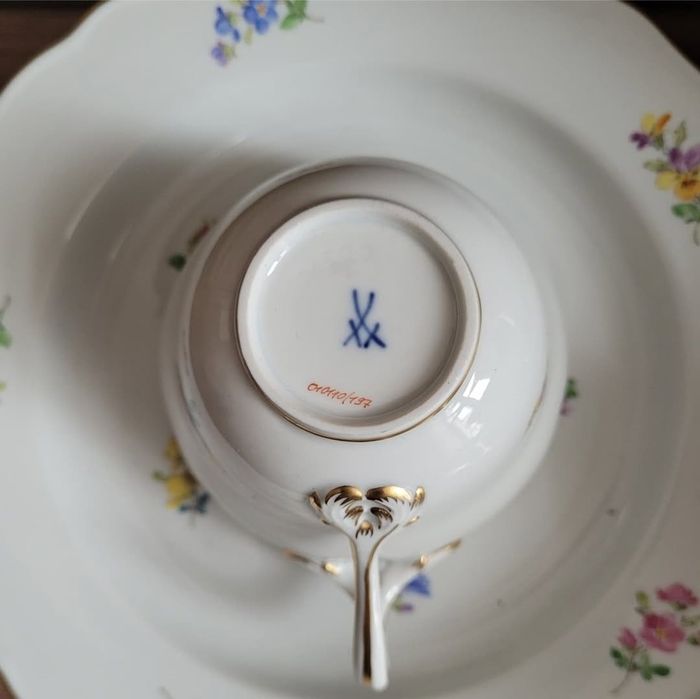 Антикварный чайный сервиз от Meissen