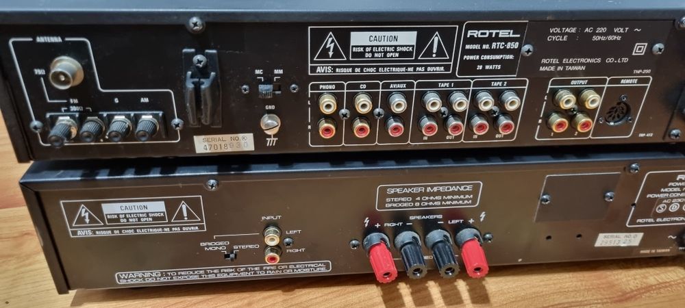 Amplificator Rotel RB 960BX si Tuner Preamplificator RTC 850