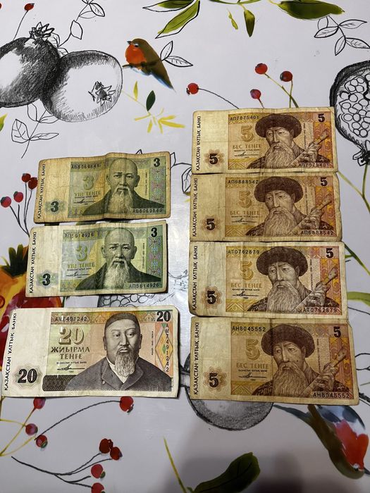 Купюры Казахстан 1993 и СССР + рубли, для коллекции