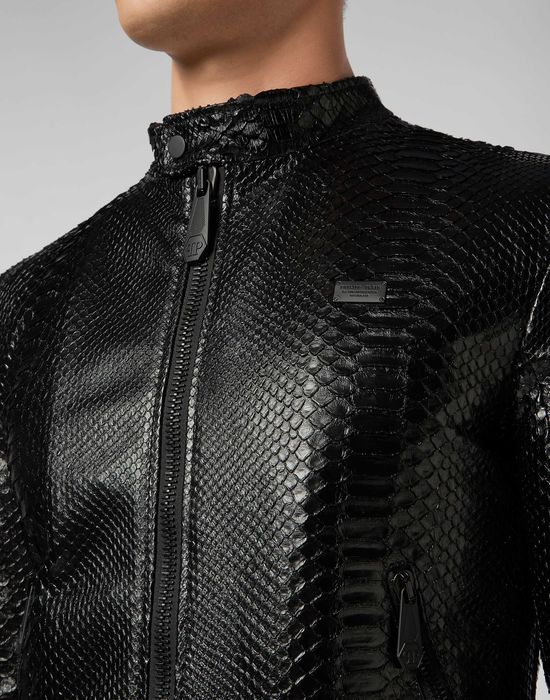 Philipp Plein кожено яке от питон