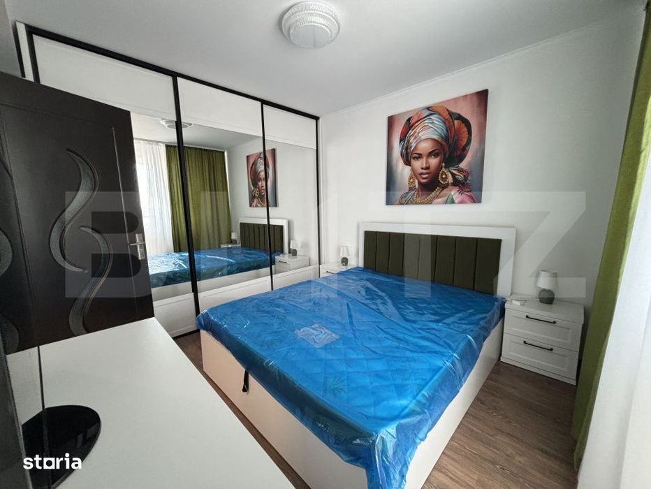 Apartament modern de inchiriat, 50 mp, complet mobilat si uitlat