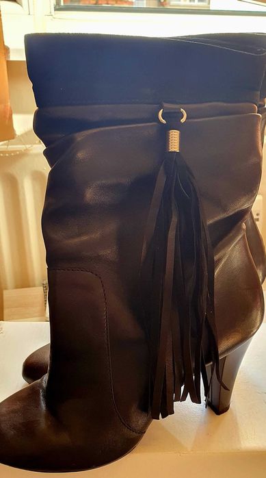 Дамски елегантни боти. Естествена кожа. 37 номер