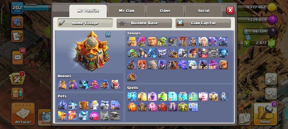 clash of clan аккаунт