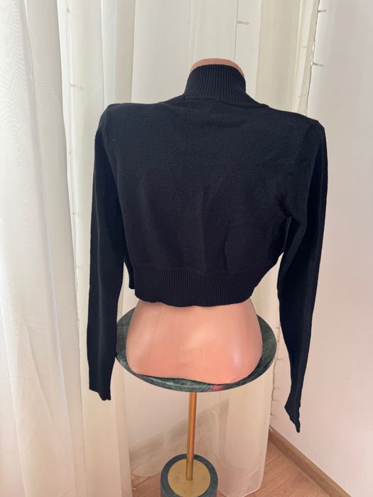 Cardigan negru cu particule sclipitoare Collectif XXS/UK 6