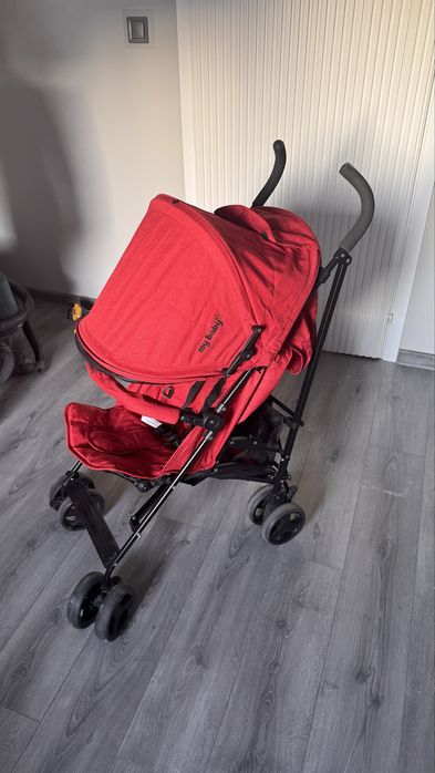 Детска количка My Baby – червена, сгъваема