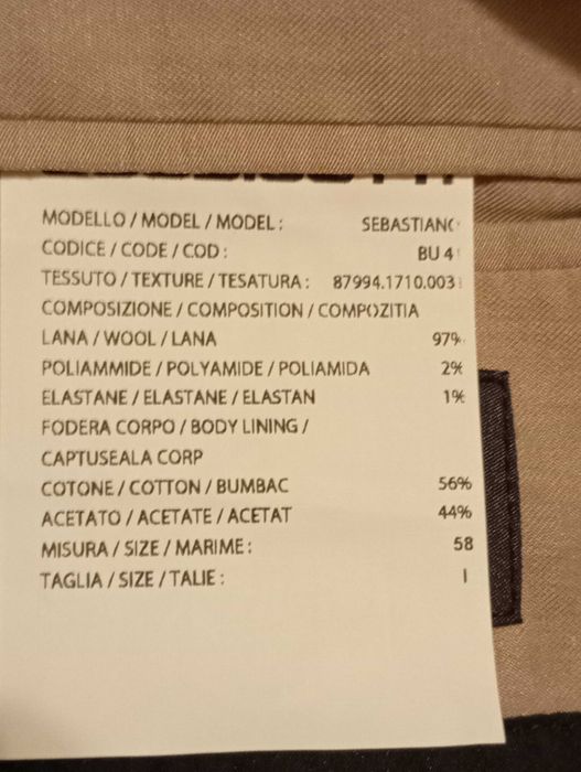 Vestă Bigooti masura 58