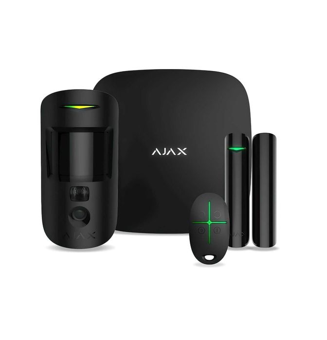 }Ajax StarterKitCamPlus (Hub2Plus+MotionCam+Door+Space) black комплект