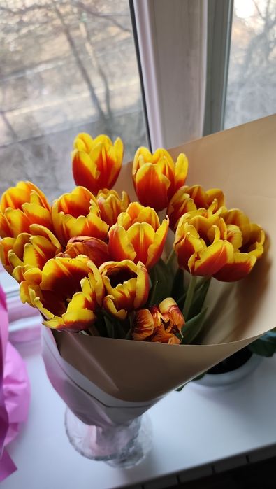 Цветы свежие в букете