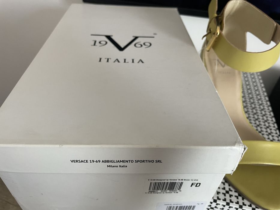 Sandale galben / verde lamaie Versace 19.69 noi 38