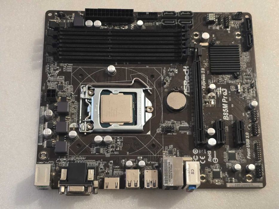 Placa de baza Asrock B85M PRO3, Socket 1150 + Intel I3 4160